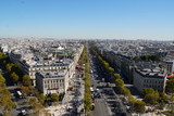Fototapeta Paryż - View from Arc de Triomphe,Paris