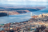 Aerial view of George Washington Bridge in New York City