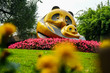 Panda statue in Chengdu China at the Panda Research Center