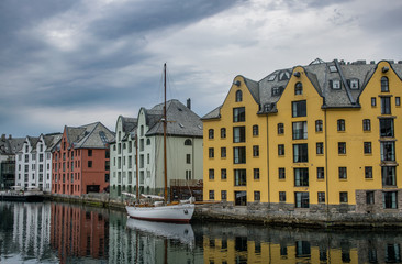 Wall Mural - the alesund channel