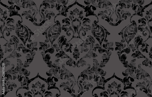 Vintage Baroque Victorian pattern Vector. Floral ornament decoration. Leaf sc...