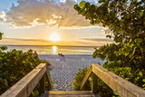 Fototapeta Nowy Jork - Sunset at Naples Beach Florida