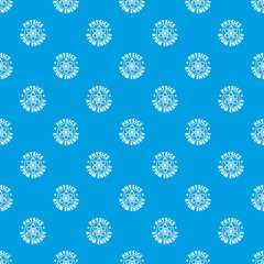 Poster - Atom energy pattern vector seamless blue repeat for any use