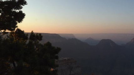 Canvas Print - Sunset at Grand Canyon National Park seen from the North Rim