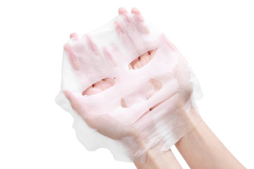 facial mask in wamon hand