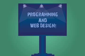 handwriting text programming and web design. concept meaning website development designing web pages