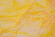 yellow creased paper tissue texture background