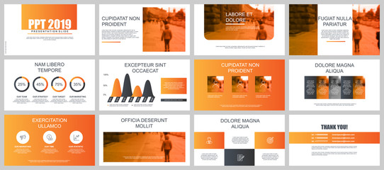 Aufkleber - Business presentation slides templates from infographic elements. Can be used for presentation, flyer and leaflet, brochure, corporate report, marketing, advertising, annual report, banner, booklet.
