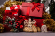 christmas tree and gifts