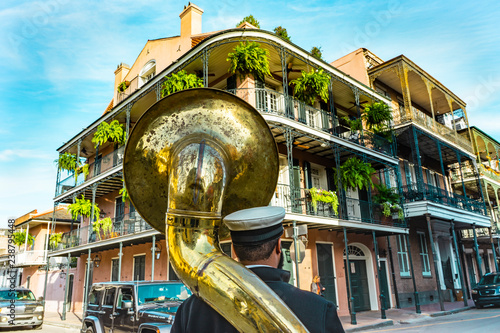 New Orleans in a sunny beautiful day with blue skies. Poster Mural XXL