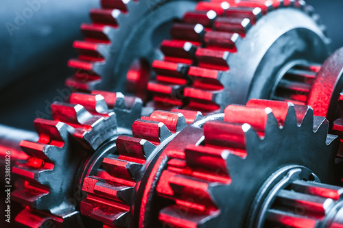 Gears. Machine part. Fototapeta