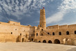 Courtyard of a fortress. Ribat in Monastir, Tunisia