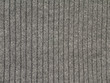 Heather grey ribbed knitted cotton polyacryl fabric