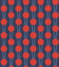 Seamless Pattern With Red Circle