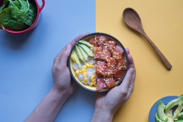 Wall Mural - Healthy dinner bowl