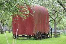 Vintage Red Caravan