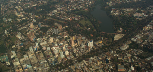 Sticker - Ciudad del Este from above