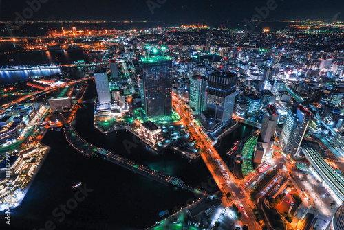横浜 山下公園 中華街周辺 夜景 Stock Photo Adobe Stock