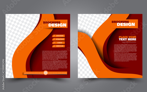 Square Flyer Template Simple Brochure Design Poster For Business