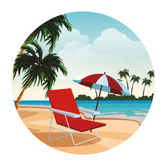 Poster - Beach and island scenery