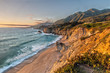 © susanne2688 - Sunset at the Cliffs at Highway 1 in California