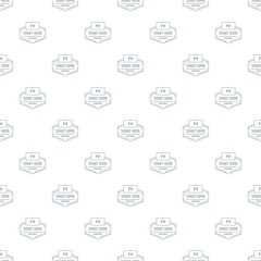 Wall Mural - Smart house pattern vector seamless repeat for any web design