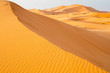 golden hills in desert in Morocco