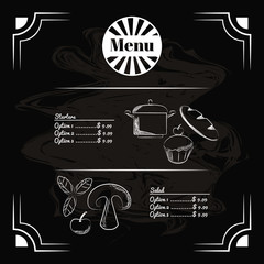 Sticker - menu restaurant items