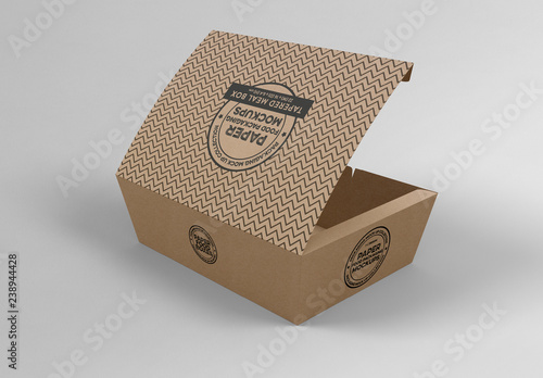 Download Large Tapered Paper Box Mockup Buy This Stock Template And Explore Similar Templates At Adobe Stock Adobe Stock PSD Mockup Templates