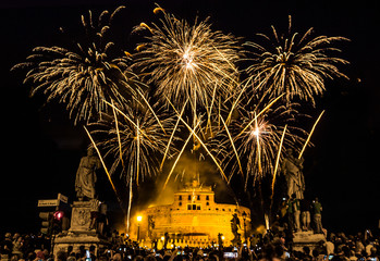 Fireworks on Rome