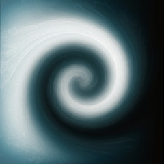 Wall Mural - Spiral movement of water whirlpool. Illustration.