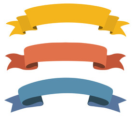 Sticker - Retro color ribbons