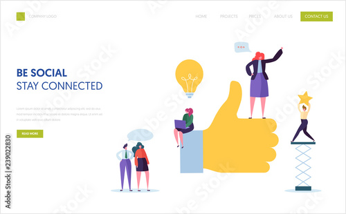 Social Media Marketing Landing Page Template Agency Team