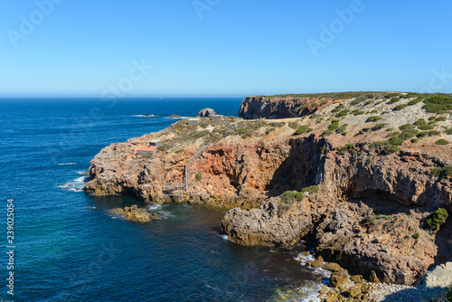 Fotografia Cliffs near Carrapateira, Bordeira, Atlantic coast, Portugal
