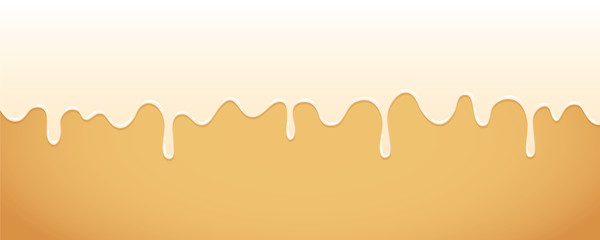 white sweet melting icing background vector illustration eps10