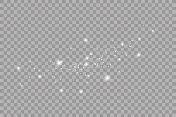 Wall Mural - Glow light effect. Vector illustration. Christmas flash.Star dust. Decoration for advertising