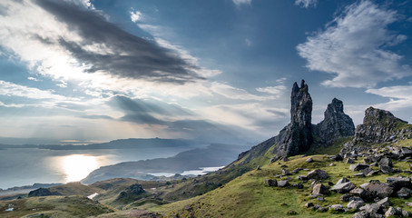 The Old Man Of Storr on the Isle of Skye during sunrise