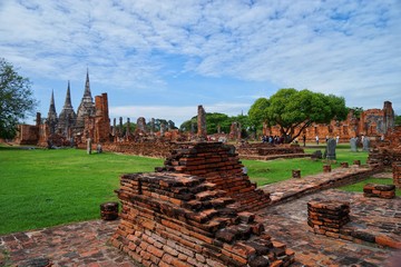 Wall Mural - temple in ayutthaya thailand