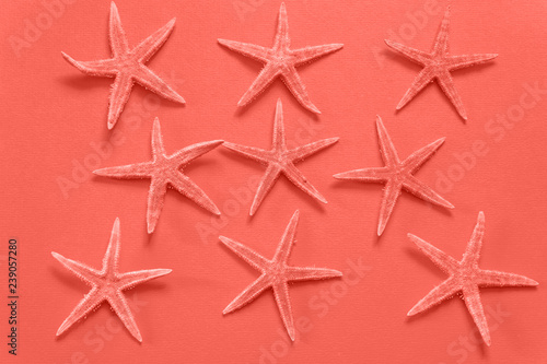 summer-background-of-paper-with-starfish-in-color-of-the-year-20