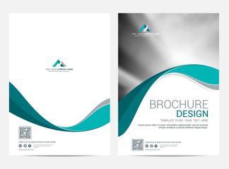 Wall Mural - brochure template flyer design vector background