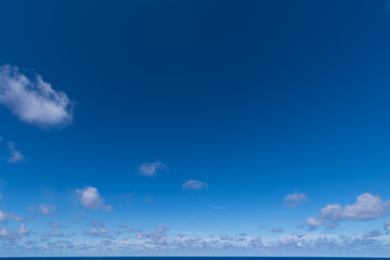 blue sky and clouds
