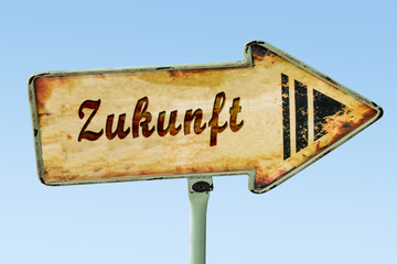 Canvas Print - Schild 328 - Zukunft