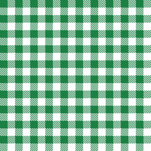 Green White Tablecloth Pattern Zigzag Lines