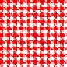 Red White Tablecloth Pattern Zig Zag Lines