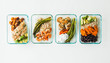 © Michael Marquand - Meal prep containers filled with healthy lunches