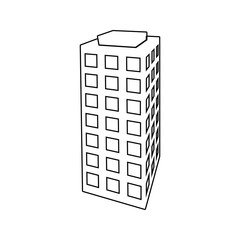 illustration of 3d office building icon. Element of 3d building for mobile concept and web apps icon. Thin line icon for website design and development, app development