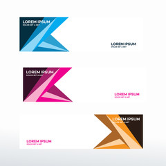 Wall Mural - abstract horizontal web banner background vector