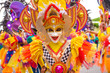 canvas print picture - Colorful smiling mask of Masskara Festival, Bacolod City, Philippines