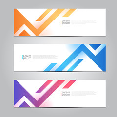vector abstract design banner web template.