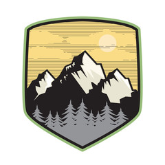 Sticker - Mountain logo, icon or symbol